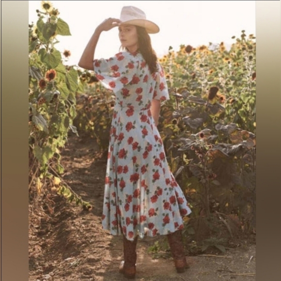 The GREAT. The bridge dress in watercolor rose, 1 ( small ) - Picture 4 of 10